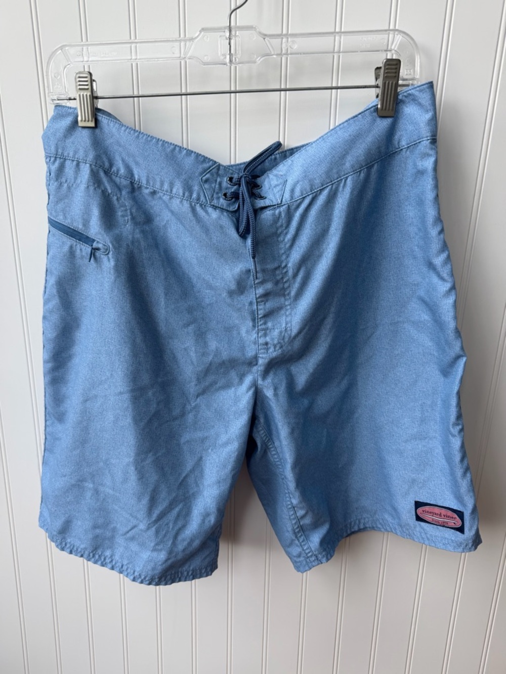 (079)Vineyard Vines Coastal Blue Board Shorts Swim Trunks Men’s Size 32 Surf